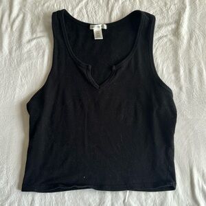 Black tank top
